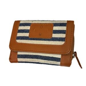 Striped Brown and Blue Women's Wallet Ardene